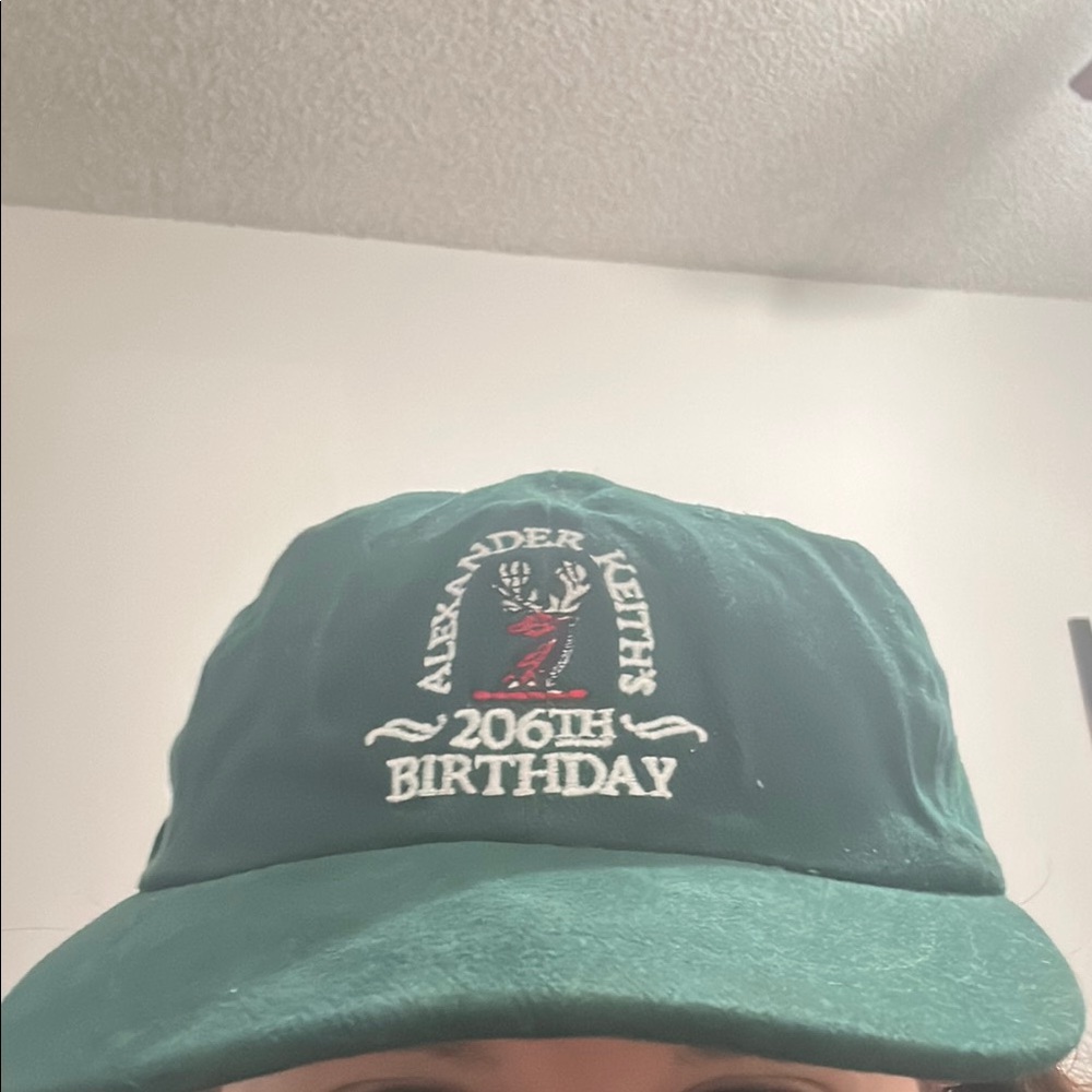 Vintage Alexander Keith’s Nova Scotia Green 206th Birthday baseball cap